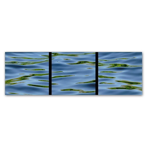 Trademark Fine Art "Water-Triptych" Canvas Art by Gregory O'Hanlon