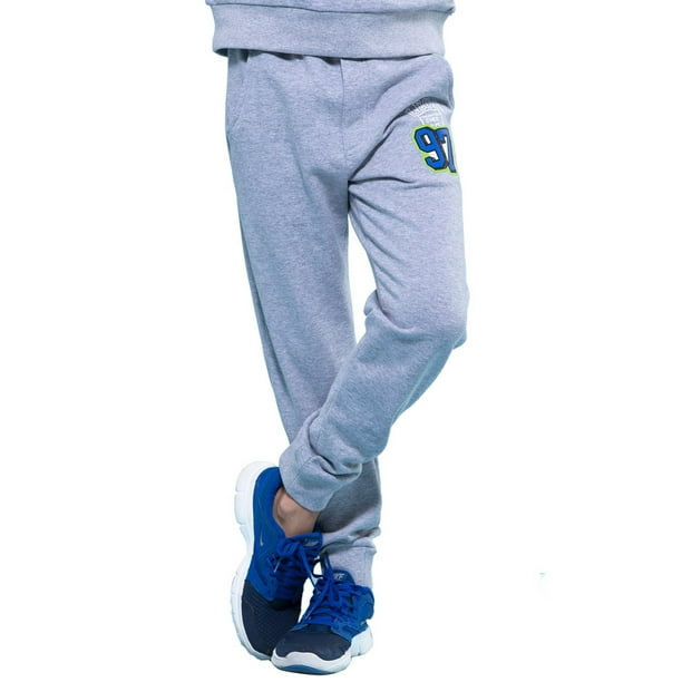 Leo&Lily Boys' Sports Fleece Elastic Waist Husky Joggers Pants Trousers