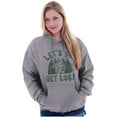 thumbnail image 3 of Smurfs Nature Camping Hiking Get Lost Hoodie Sweatshirt Women Men Brisco Brands S, 3 of 6