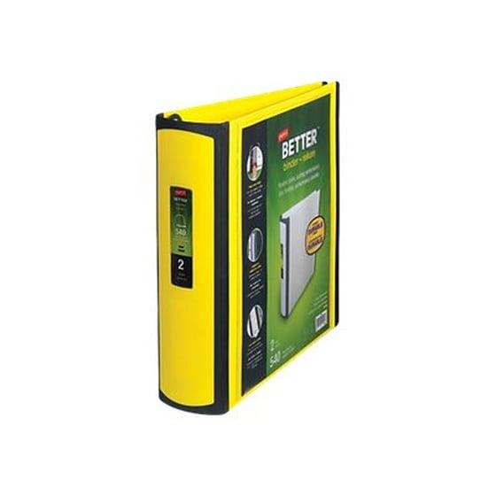 staples better binder 2 inch yellow 20248 christmas gifts 2018
