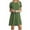 Green, variant on Icuanyi Womens Dresses Fashion Women Casual Short Sleeve O-Neck Solid Ladies Loose Mini Dress