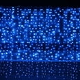 thumbnail image 4 of HESHENG 13FT 120 LED Icicle Lights Outdoor Waterproof Christmas Blue Lights with 30 Drops for Wedding Party Holiday Christmas Indoor Decorations, 4 of 10