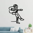 thumbnail image 5 of Handmadetneonsign Guitarist Line Art Wall Sign, Guitarist Metal Sign Wall Decor, Entertainment Metal Decor, 5 of 5