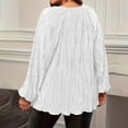thumbnail image 7 of perfectbot Women's Plus Size Fall Crew Neck Blouse - Long Sleeve Pullover - Trendy Relaxed Fit Casual Top, 7 of 7