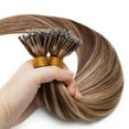 thumbnail image 3 of 50 Strands Silky Straight Micro Bead Nano Rings Human Hair Extension, 3 of 6