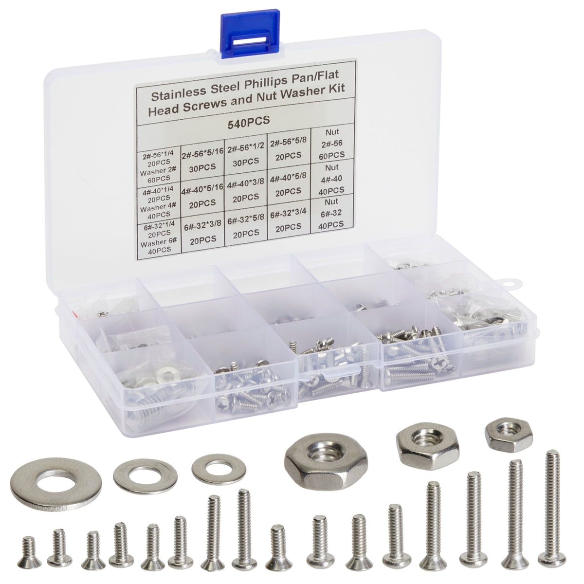 400 assorted stainless M5 grub screw cup point hex set socket cap screws kit 