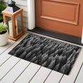 thumbnail image 4 of 2x3 Ft Entryway Area Rug, Gray Forest Kitchen Rug Runner Washable Floor Mat, Pine Trees Modern Mysterious Art Non Slip Indoor Door Mat Throw Carpet for Bathroom Living Room Bedroom, 4 of 8