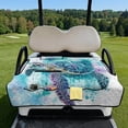 thumbnail image 2 of Pzuqiu Watercolor Sea Turtle Golf Cart Seat Cover with 4 Front Pockets Golf Cart Seat Covers, Soft Foldable Design Quilted Golf Cart Seat Covers, 2 of 9