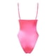 thumbnail image 5 of Body para mujer, cuello en V profundo, tirantes finos, top de mono de club ajustado Eccomum Rosa/M, 5 of 7