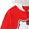 thumbnail image 4 of Hello Kitty Sanrio Cosplay Hooded Coverall with Ears and Bow (Girls), Sizes 3T-8, 4 of 6