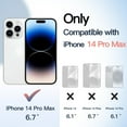 thumbnail image 2 of JETech Case for iPhone 14 Pro Max 6.7-Inch, Shockproof Phone Bumper Cover, Solid Color Matte TPU Frame, Anti-Scratch Clear Back (Red), 2 of 6
