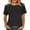 Black, variant on Posijego Women's Plus Size T-Shirts Plain Short Sleeve Classic Tee S-5XL Womens Casual Crewneck Summer Tunic Tops