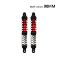 thumbnail image 3 of Paquete de 2 amortiguadores de Metal delanteros y traseros de 90mm de aceite ajustable para piezas de camiones y coches de control remoto 1/10 tipo oruga Axial, 3 of 4