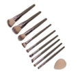thumbnail image 4 of Pinceles De Maquillaje Sintéticos, Juego De Brochas De 9 Piezas, Esponja Ergonómica Con Estuche De Almacenamiento Para Viajes, 4 of 8