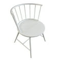 thumbnail image 6 of Weston Home Chelsea Low Back Metal and Wood Dining Chair, Set of 2, White, 6 of 6