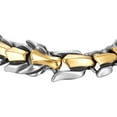 thumbnail image 4 of kurtrusly Gothic Punk Bracelet Titanium Steel Dragon Scale Bangle 7.48 inches Light Gold 7.48 Inch 1Set, 4 of 6