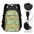 thumbnail image 3 of Disketp Tangerine Mochila de Viaje Estampada para Laptop con Puerto de Carga USB, Mochila Impermeable para Computadora – Regalo para Hombres y Mujeres, 3 of 7