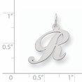 thumbnail image 2 of Pendentif Charme Collier Monogramme Initiale Lettre R en Argent Sterling 925, 2 of 6