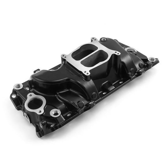 Speedmaster 1-147-018 Compatible with Chevy BBC 454 Oval Port LowRise Aluminum Intake Manifold [Black]