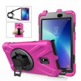 thumbnail image 3 of XYX Case for Samsung Galaxy Tab Active 2 8.0 inch SM-T395 with 360 Degree Rotating, Hand Strap, Shoulder Strap, Rose, 3 of 7