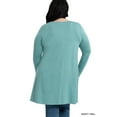 thumbnail image 4 of Zenana Women & Plus Long Sleeve Jersey Flared Tunic Top with Side Pockets, 4 of 4