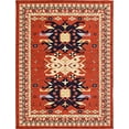thumbnail image 1 of Unique Loom Taftan Collection Geometric Tribal Area Rug, 9 x 12 Feet, Terracotta/Ivory, 1 of 5
