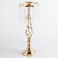 thumbnail image 2 of Candle Holder Candlestick Centerpiece for Table Desktop Party Home decoration Hotel Wedding Gold Middle, 2 of 7