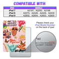 thumbnail image 2 of Gemfits Case for iPad 7/8/9 - Flexible Soft TPU Stand Back Cover with Pencil Holder, Auto Sleep/Wake, Collage_text, 2 of 6