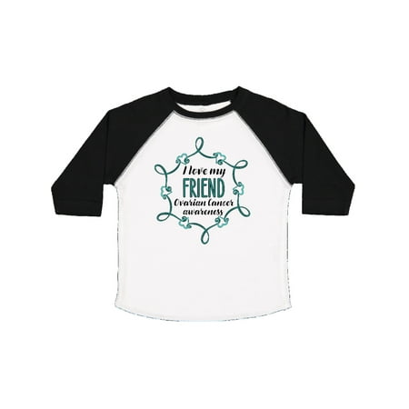 

Inktastic I Love My Friend Ovarian Cancer Awareness Gift Toddler Boy or Toddler Girl T-Shirt