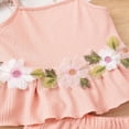 thumbnail image 4 of TOWED22 Baby Girls Adorable Clothes 2 Piece Outfits Sleeveless Tank Shirts and Shorts Sweet Casual Toddler Summer with Pockets(Pink,2-3 Y), 4 of 8