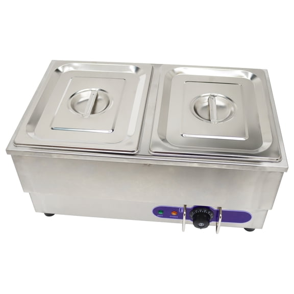 Commercial Hot Dog Steamer Bun Warmer Stainless Steel Steam Heater 110V