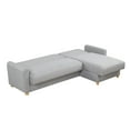 thumbnail image 2 of Serta Crestmont Scandanavian Sectional Sofa, Cream Fabric, 2 of 8