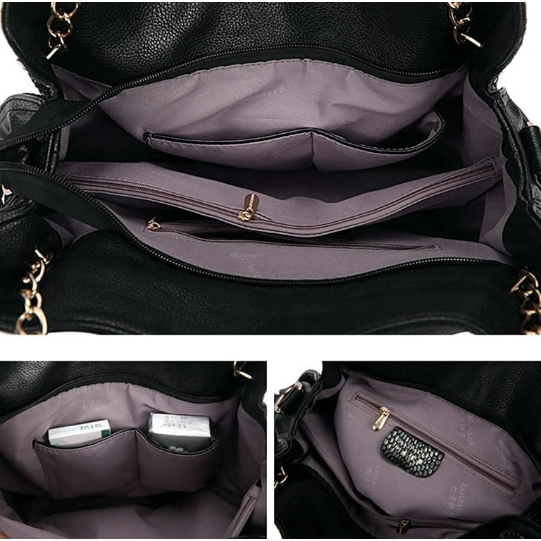 Pikadingnis Women's Fashion Vintage Snakeskin-shape Tote Handbag Shoulder Bag Faux Leather Hobo Purse, Adult Unisex, Size: One size, Brown