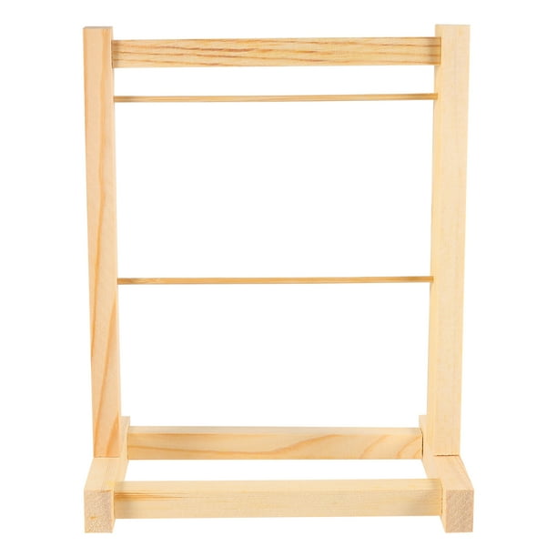 Colgador de ropa para muñecas de madera, Mini soporte para abrigos para muñecas, organizador de ropa para muñecas, 1 ud.