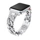 thumbnail image 2 of Correa de reloj compatible con Apple Watch de 38 mm, 40 mm y 41 mm para hombre y mujer, correa de aleación con diamantes de imitación para Iwatch Series 7/6/5/4/3/2/1/se, correa de metal (plata), 2 of 5
