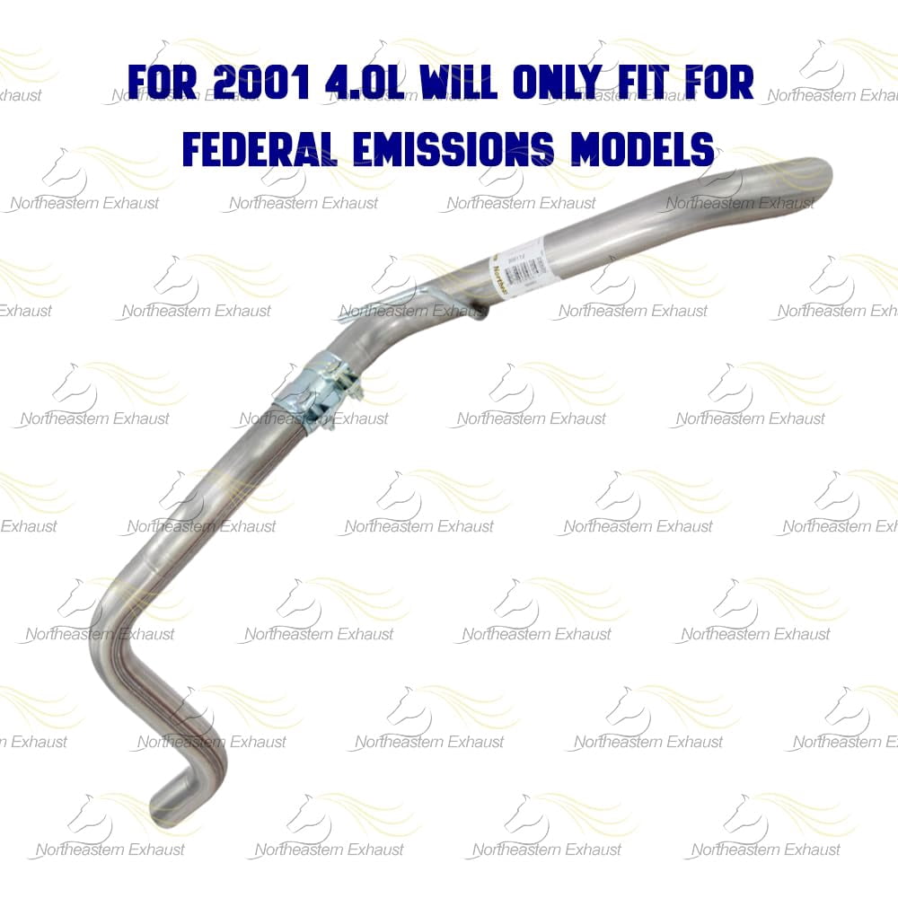 Northeastern Exhaust Tail Pipe with Hanger Fits 1999-2004 Jeep Grand Cherokee 4.0L - Direct Fit | Stainless Steel Exhaust