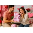 thumbnail image 6 of HOMERAL Dogs Wrapping Paper Roll - 17 Inch X 33 Feet - Pink Gift Wrap with Lovely Dogs, Hearts and "Valentine's Day" Text - Perfect for Valentine's Day Anniversary Proposal Bridal Shower, 6 of 7