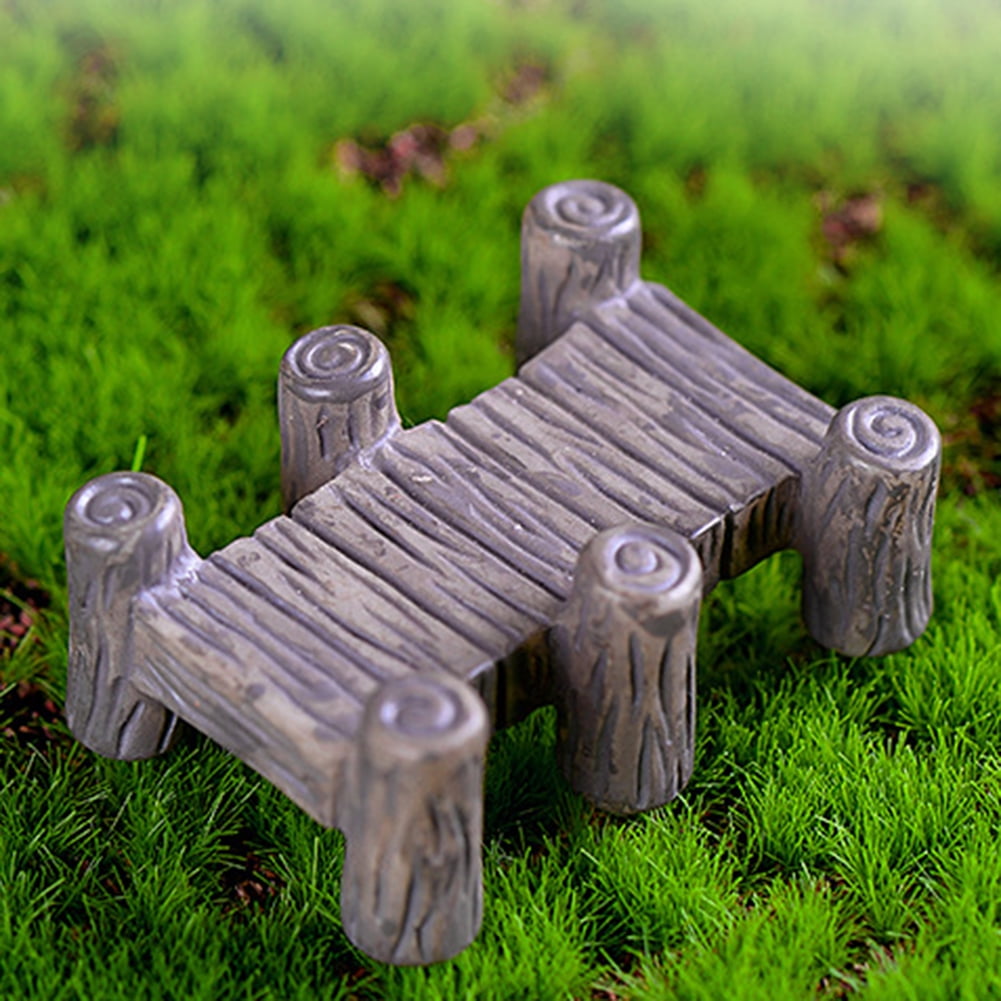 Yesbay Mini Bridge Miniature Landscape Fairy Statue Figurine Model Craft Garden Decor Resin Landscape Decor Walmart Com Walmart Com