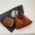 thumbnail image 5 of Brown Suede Bag Leather Hobo Bags for Women Suede Purse, Suede Hobo Bagp R3L1, 5 of 9