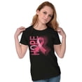 thumbnail image 4 of Hope Breast Cancer Awareness Warrior Womens Slim Fit Graphic Tee Brisco Brands S, 4 of 5