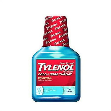 3 Pack - Tylenol Cold Sore Throat with Cool Burst Sensation, 8oz Each