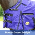 thumbnail image 4 of Resistance 1200D Horse Turnout Blanket, 300g Polyfill, Waterproof, Winter, [Size], Adjustable Buckle Closure, 4 of 9