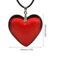thumbnail image 3 of Vintage Heart Necklace Glass Pendant Colorful Necklace Jewelry Women Valentine Day Gifts Elegant Clavicle Chain Necklace, 3 of 8