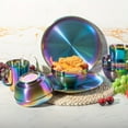 thumbnail image 6 of JEPISADI  12-piece colorful stainless steel cutlery set, reusable cutlery. Four sets of bowls, four sets of cups, four sets of plates. Perfect for family dinners. Dishwasher safe., 6 of 7