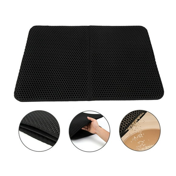 Litter Box Mat,Cat Litter Mat Double Cat Litter Mat Kitty Litter Mat Optimized for Excellence