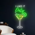 thumbnail image 2 of Handmadetneonsign I Like It Dirty Martini Led Sign, Vodka Martini Neon Light, Martini Cocktail, 2 of 5