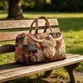 thumbnail image 5 of Cow Plaid Travel Weekender Bag Large Capacity Shoulder Duffel Tote for Women Vacation Gym Trip, 5 of 7