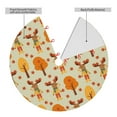 thumbnail image 2 of Yiaed Autumn Maple Leaf and Deer Print Christmas Tree Skirt , Tree SkirtsTree Mat for Christmas Winter Holiday Indoor Decorations-36", 2 of 7
