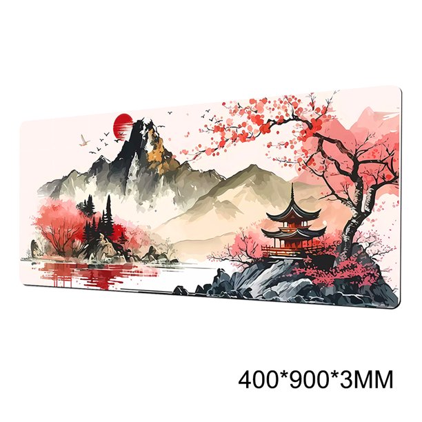 Landscape Tinta Chino Mousepad Game (estilo 4 400x900x3mm)