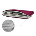 thumbnail image 5 of LLAYOO 15 Inch Laptop Sleeve Diamond Foam Shock Resistant Neoprene Padded Case Fluffy Lining Protective Zipper Cover Carrying Bag Compatible with 15.4 MacBook Pro Touch Bar A1707 A1990(Red), 5 of 8